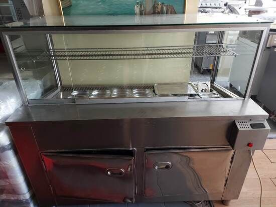 Εικόνα της Ψυγείο - Βιτρίνα Σαλατών 150x83x134 με 2 Πόρτες GN