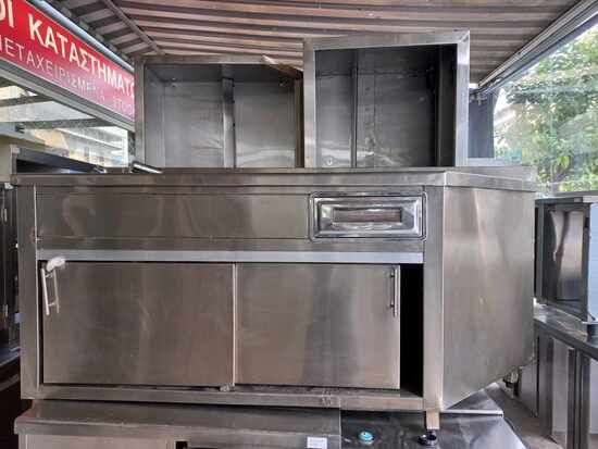 Εικόνα της Ερμάριο του καφέ με 1 συρτάρι  190*53*86 ΠΑΡΑΓΩΝΟ