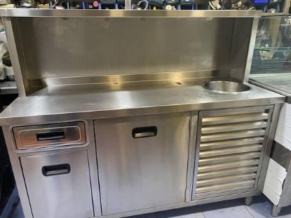 Εικόνα της Ερμάριο του καφέ με (1) συρτάρι & (1) αμπάρι 160Χ62Χ136