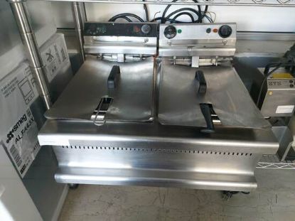 Εικόνα της Ηλεκτρική  Φριτέζα διπλή  8lt+8lt επιτραπέζια