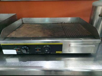 Εικόνα της Πλάκα ηλεκτρικού ταψιού GREDIL, λεία / Ραβδωτή