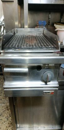 Εικόνα της Πλατώ Ψησίματος Υγραερίου Ραβδωτή Πλάκα Χρωμίου